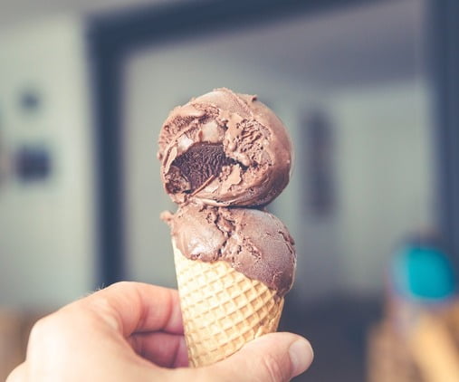 chocolate ice-cream cone